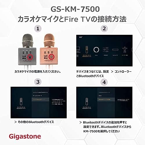 Gigastone [2-Pack Bluetooth V 5.0 Karaoke Microphone Wireless Portable Handheld, Speaker 10W, USB Driver & 3.5mm Jack, Home Party for iOS Android PC All Smartphone - Image 4