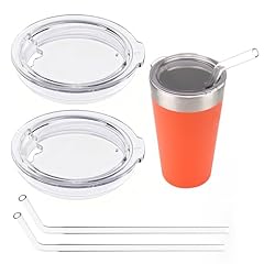 2 Lids + 2 Straws for Stanley 16oz Pint Tumbler