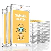16 Stück 35PT Magnetic Harte Karten Hüllen UV-Schutz-Toploader für Sammelkarten, Transparent Card Holder für Pokemon, Magic, Yugioh, Sportkarten Sammlung