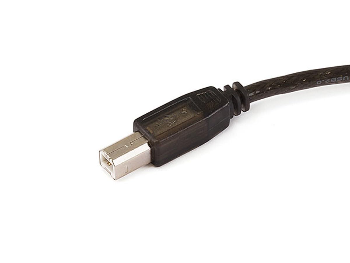 Cable de extensión USB 2.0, USB tipo A a USB tipo B, macho a macho, activo, 28/24AWG, 49 pies, negro 3