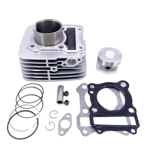 Cilindro de moto de 57mm de 150cc compatible con motor universal EN150 negro 2
