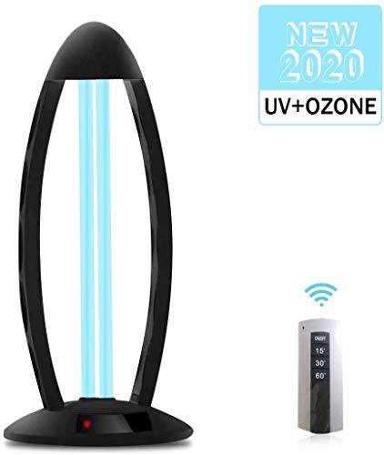 BOBOTATA Ultraviolet Germicidal Lamp UV Disinfection Light Mobile Quartz Tube 360 ° UV-C Cleaner Household Lamp 38W