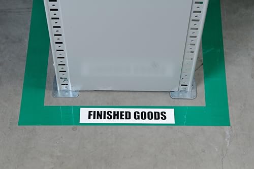 Image of Brady ToughStripe Floor Marking Tape - Green, Non-Abrasive Floor Tape - 3 inch Width, 100' Length for Concrete, Harsh Conditions, Forklift, High Traffic Floors (104345)