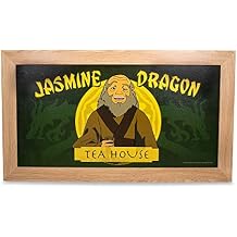 Avatar The Last Airbender Uncle Irohs Jasmine Dragon Tea House Hanging Sign Gel Coat Framed Wall Art Print