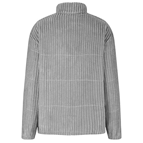 Women Casual Jacket Stand Collar Full-Zip Jacket Coat Long Sleeve Casual Shacket Coats Solid Color Outwear #TOP5