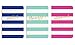 Eccolo World Traveler Set of 3 Pocket Jotters 4 x 6" Journals, Wide Stripes (T307L)