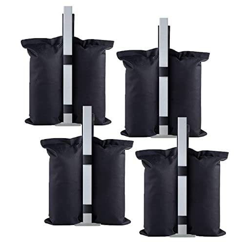 Pesos de arena Gazebo, juego de 4 bolsas de arena de cenador, peso pesado para las piernas, peso para las piernas, carpas parasol, parasol, trampolines