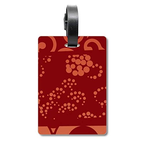 Étiquette d'identification robuste pour bagage au motif vague japonaise