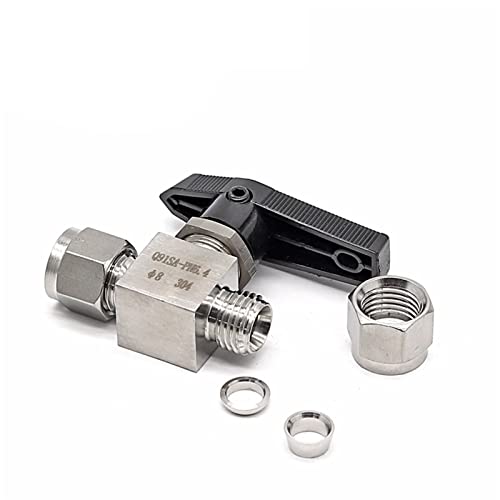 Válvula de bola de acero inoxidable 304 resistente a alta temperatura de 1/8" 3