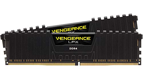 Corsair CMK32GX4M2B3200C16 Vengeance LPX 32 GB (2 x 16 GB) DDR4 3200 MHz C16 XMP 2.0 High Performance Desktop Memory Kit - Black