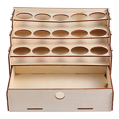 BATHVEVE Kreativer Holz Pinselhalter mit Schublade