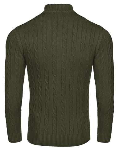 Pull à col roulé pour homme en maille fine et finitions soignées COOFANDY
