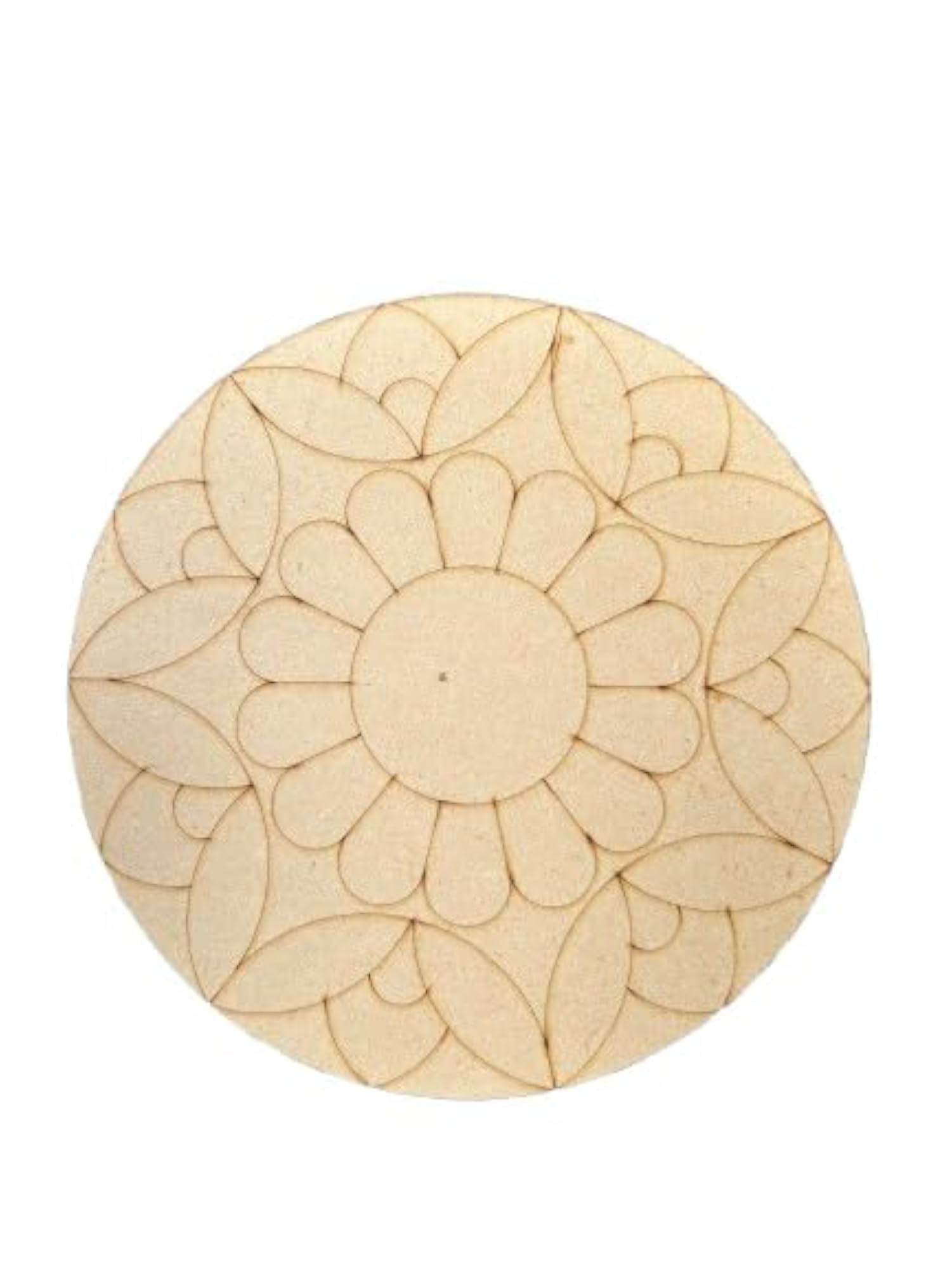 Natural Wooden Handcrafted Mandala Plates Set