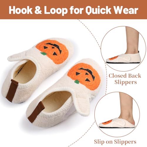 Image of Ibeauti Women Mens House Slippers Lightweight Comfy Barefoot Slipper Socks Rubber Sole House Shoes for Indoor /Outdoor Bedroom Travel