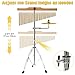 SOCROTO 36-Bar Chimes Percussion, Musical Chimes Instrument Single-Row Wind Chimes with Cymbals 2.5-4FT Height Adjustable Musical Percussion for Orchestras Yoga Choirs Class Church