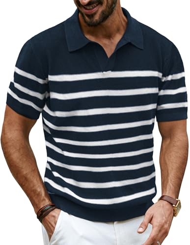 Polo col en V homme PJ PAUL JONES pour un style chic en terrasse