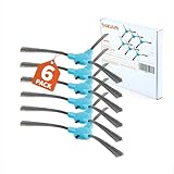 BAKUUM Pack 6 cepillos, escobillas laterales, para Cecotec Conga Series 999 y 990 VITAL, 1090, 1790 y 1990. Pack repuestos y accesorios para robot aspirador