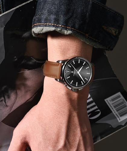 Image of BINLUN Leather Watch Bands Quick Release Premium Calfskin Replacement Watch Strap Multicolors Watchbands for Men Women 12mm 14mm 16mm 18mm 19mm 20mm 21mm 22mm