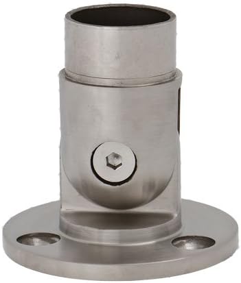 Polished V2A stainless steel wall fitting with joint, for pipe 42.4 mm, (S014590).