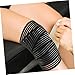 FOYTOKI 2pcs Self-Adhesive Knee Brace Wrap Elastic Sports Protector for Running Yoga Gym Comfortable Support for Weak Injured Knees Fit Black