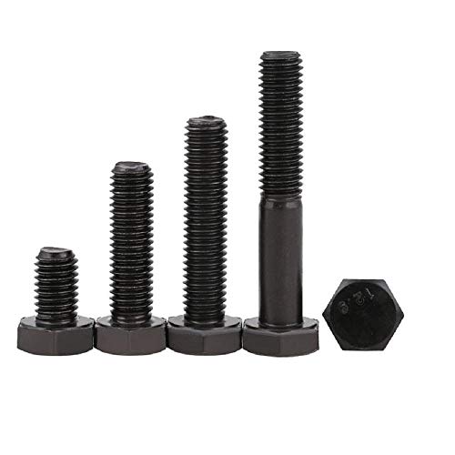 Ykun Clase 12.9, Tornillo Hexagonal, Perno de Cabeza Hexagonal de Acero aleado, Tornillo, (1) M20-M20 * 90 (Medio Hilo