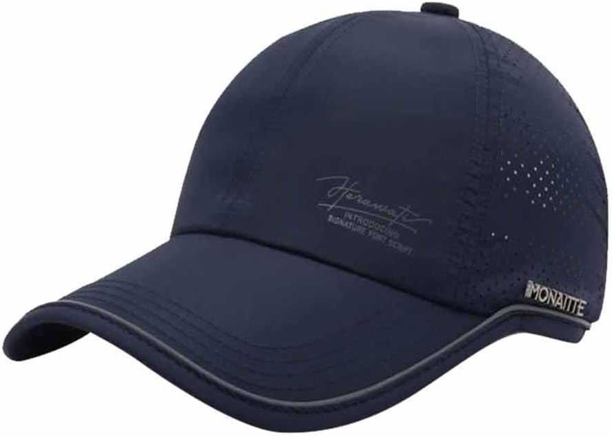 Lightweight Adjustable Mesh Sun Hat for Men Baseball Cap, Women, Grey (US, Numeric, 6 3/4, 7 5/8, Navy Blue)