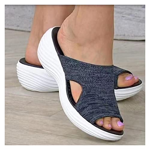 Womens Casual Slippers Breathable Outdoor Beach Platform Sandals for Women Plus Size Wedges Shoes Women Sandals3