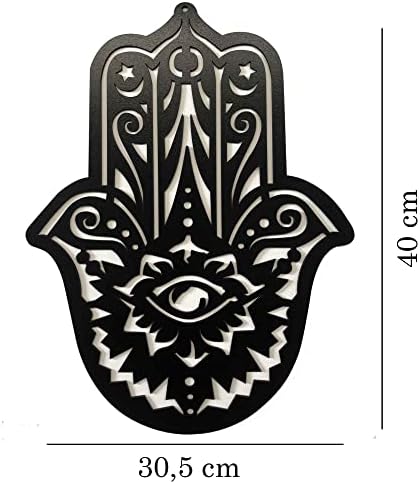 Hamsa Hand Wood Wall Decor, Fatima Hand, Black Hamsa Hand Fatima Wall Decor, Laser Cut Hamsa,Wooden Hamsa, Hamsa Wood Wall Art, Home Decoration, Wall Hanging Decor