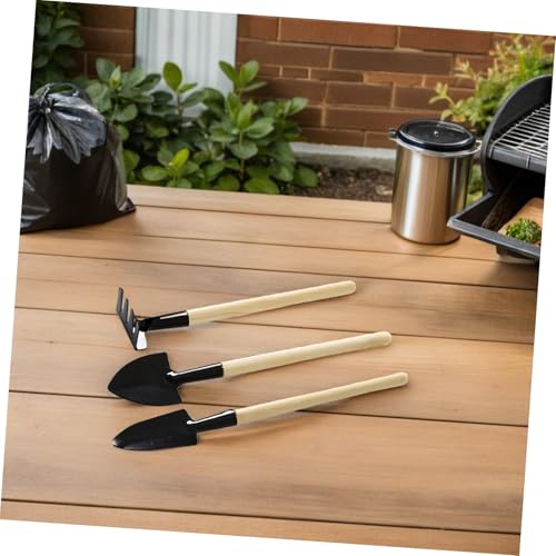 Set de herramientas de jardinería Kisangel 9 piezas miniatura 4