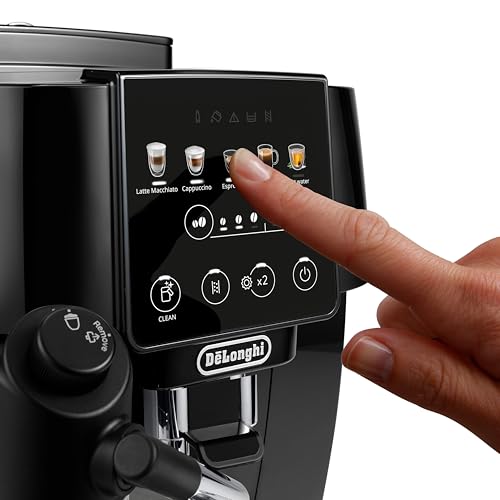 De'Longhi Magnifica Start ECAM220.91.B, Kaffeevollautomat mit LatteCrema-Milchsystem für Automatischen Cappuccino, 5-Direktwahl-Tasten, Soft-Touch-Bedienfeld, x2-Funktion, Schwarz – Bild 4