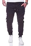 takko fashion hauptsitz schweiz Traininghose für Herren behype. Cargo Sporthose Trainingshose Biker Hose 60-2134 Dunkelgrau XL