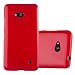 Produktbild Cadorabo Hülle für Nokia Lumia 640 in Jelly ROT  Handyhülle aus flexiblem TPU Silikon  Silikonhülle Schutzhülle Ultra Slim Soft Back Cover Case Bumper