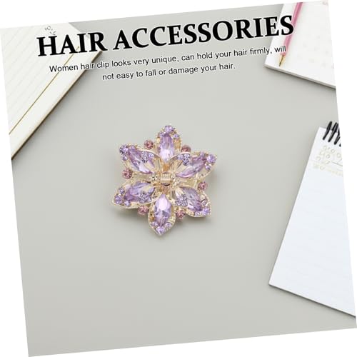 Pince à cheveux strass fleur pour fixer vos mèches sans abîmer votre coiffure
