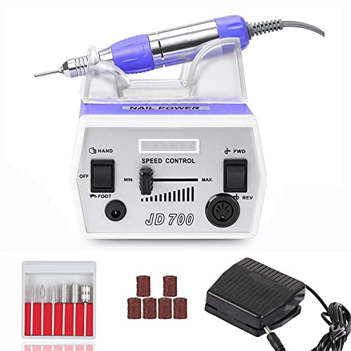 Véfaîî Nail Drill Machine Premium Electric Nail File JD700 Professional Manicure Drill Kit for Acrylic Nails Remove Gel Polish Poly Nail Extension Gel