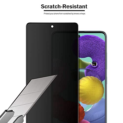 Image of Mr.Shield Designed for Samsung Galaxy M31s, Privacy Screen Protector Tempered Glass Guard, Anti-Glare Anti-Fingerprint Easy Install - [1 Pack]