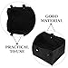 COOPHYA Large Underseat Walker Storage Bag for Four Wheel Rollators Hanging Tote Basket with Spacious Design for Seniors Convenient Organizer for Travel Shopping Outdoor Use Black