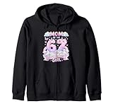 Mom 67 Meme Birthday 7 Years Old Watercolor Pastel Rainbow Zip Hoodie