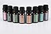 Aromatherapy Oils 100% Pure Basic Essential Oil Gift Set by Wasserstein (Top 8, 10ml)
