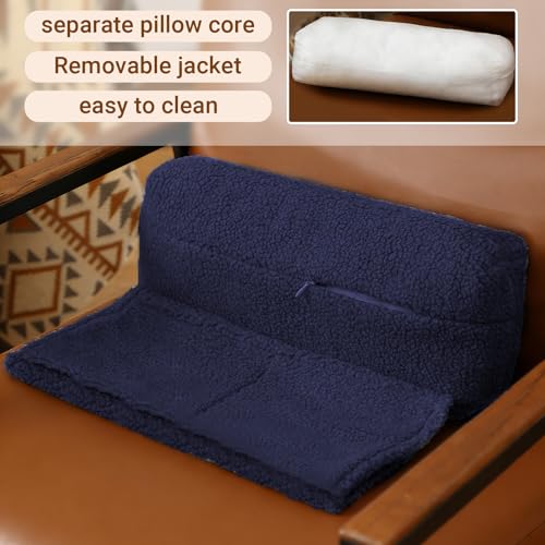Appui-tête ergonomique de haute qualité pour fauteuil relax bleu - 4