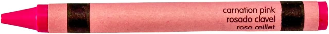 MinifigFans 50 Pink Crayons Bulk - Single Color Crayon Refill - Regular Size 5/16" x 3-5/8"