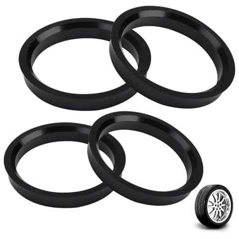 Gments 4pcs Car Hub Centric Rings Cover