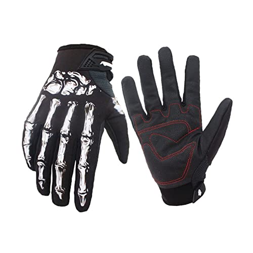 Gants d'équitation coupe-vent homme femme chauds VTT route noir S