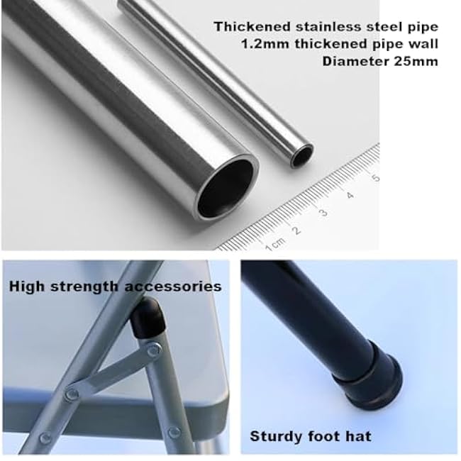 Adult Foldable Backless Yoga Chair with Anti Slip Foot Pads, Sturdy and Durable, with a Load-Bearing Capacity of 300 pounds, can Assist in Completing Yoga Exercises,White-43cm/16.9inch