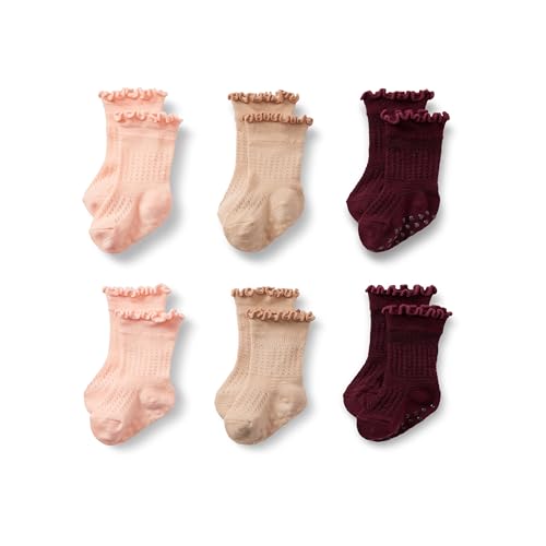 Image of Amazon Essentials x Sofia Grainge Toddler and Baby Girls' Scallop Top Socks