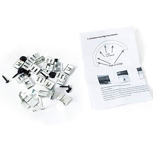 Cheda Wheel Fender Flares Kit Compatible With 2009-2014 Ford F150 Styleside With 67.0" / 78.8" / 97.4" Bed Length Models Only(Do Not Fit Platinum And Raptor Models) Textured Factory Style #TOP4