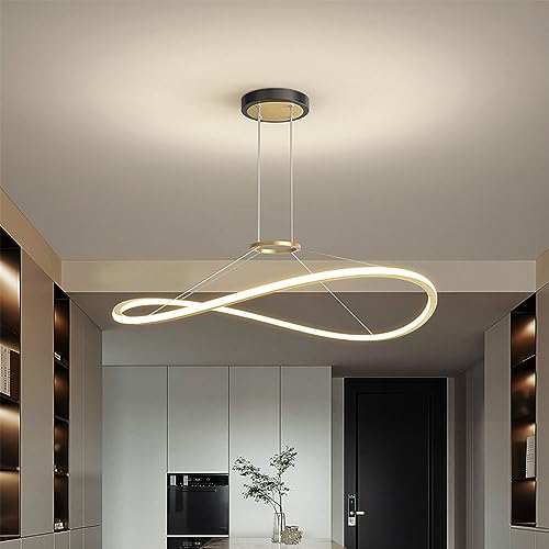 Luminaires suspendus avec anneaux en fer au design moderne pour décoration haut de gamme