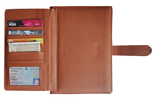 Image of AccuPrints Hard Bound A5 Diary with PU Leather Belt Lock Pages 200 for Office Personal Man boy Girl Daily Planner Notebook Planner jounal notebooks Parent (Brown)