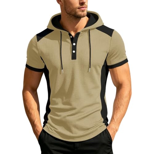 Sudadera sin mangas hombre para tardes de verano y paseos casuales con capucha de punto