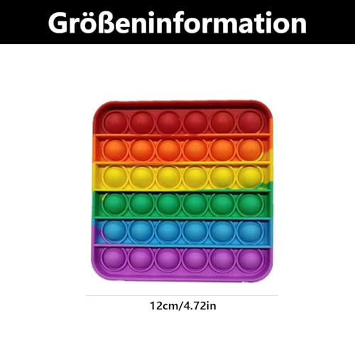 2 Stück Pop It Spielzeug, Pop It Baby, Plopp Spielzeug, Pop Bubble Sensory Fidget Toy, für Kinder Und Erwachsene (Quadratisch)