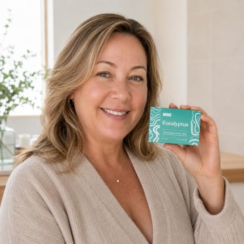 Image of Keika Eucalyptus Soap Bar for Face & Body, Natural Refreshing Spa Bath & Shower Cleanser, 5 oz.